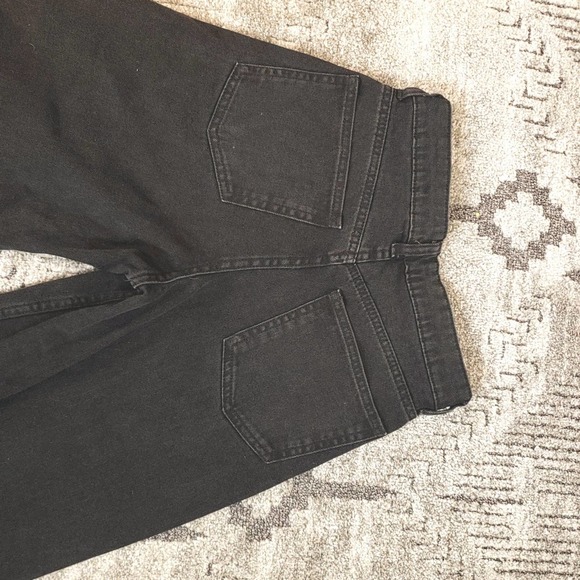 Zara women's Black Wide Leg Jeans sz 2 - Picture 6 of 7